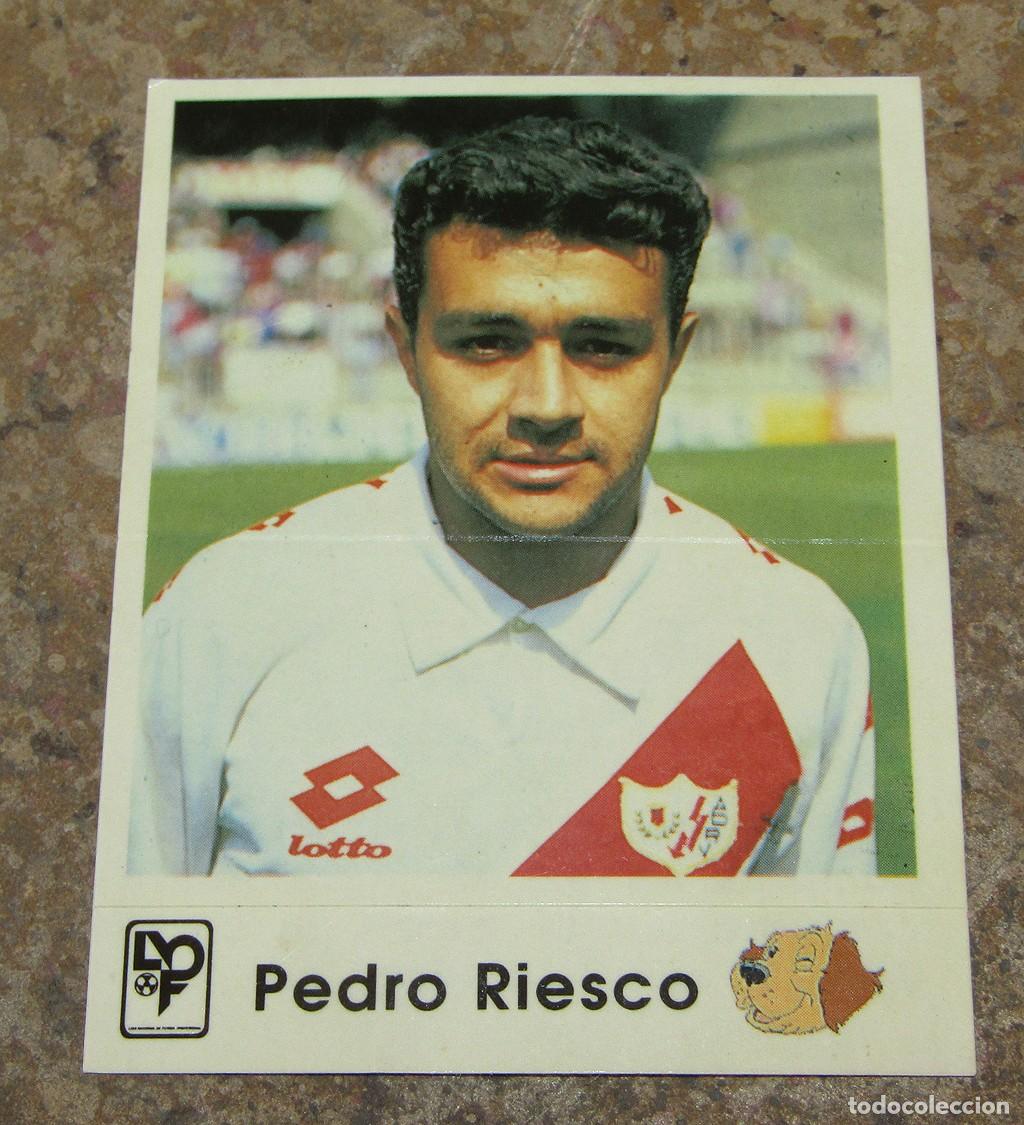 Coleccionismo Cromos antiguos: ANTIGUO CROMO DE PEDRO RIESCO PROMOCIONAL PHOSKITOS - NUNCA PEGADO, CON TRASERA