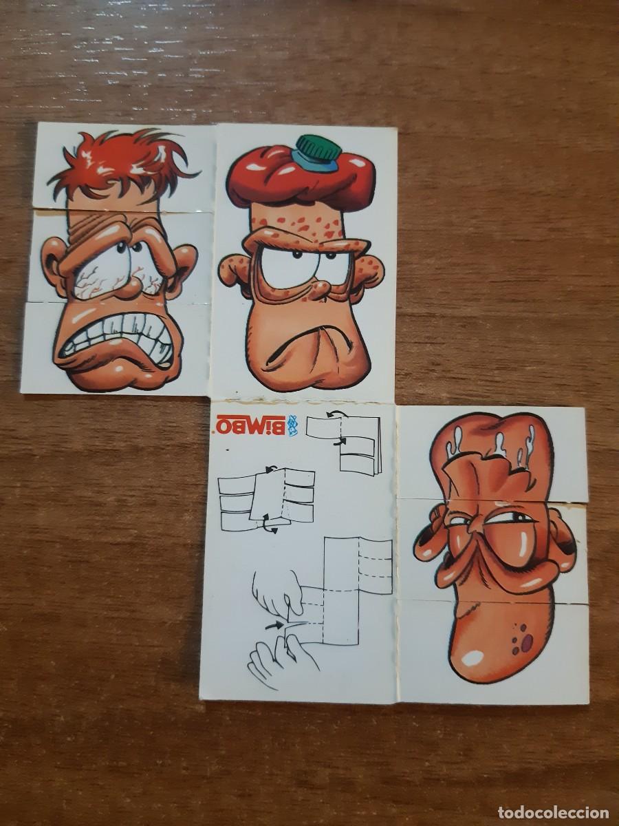 Coleccionismo cromos antiguos: CROMO TROQUELADO CARAS TRANSFORMABLES BIMBO - Foto 2