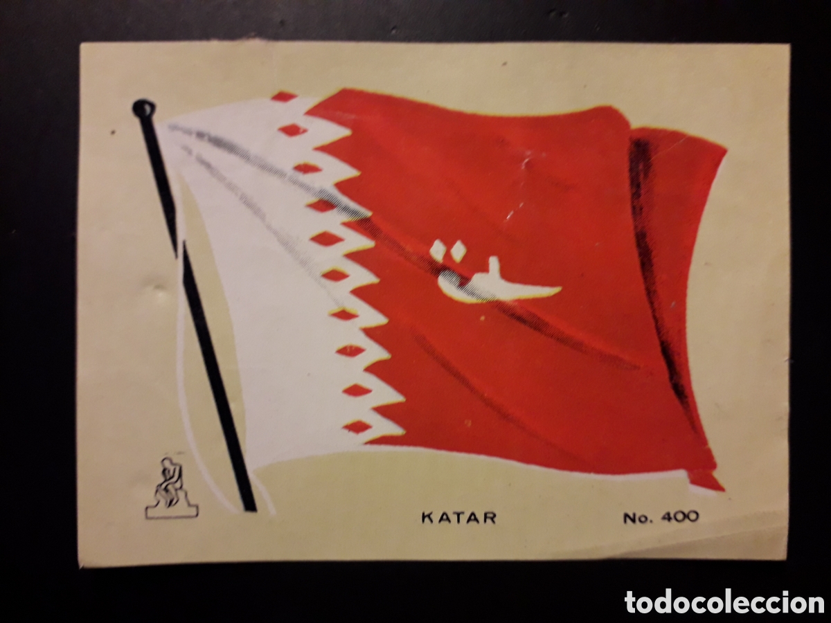 Collectionnisme Cartes &agrave; collectionner anciennes: KATAR (QATAR) BANDERA, N&deg; 400 COLECCI&Oacute;N UNIVERSAL 1962 DESPEGADO PEDIDO M&Iacute;NIMO 3&euro;