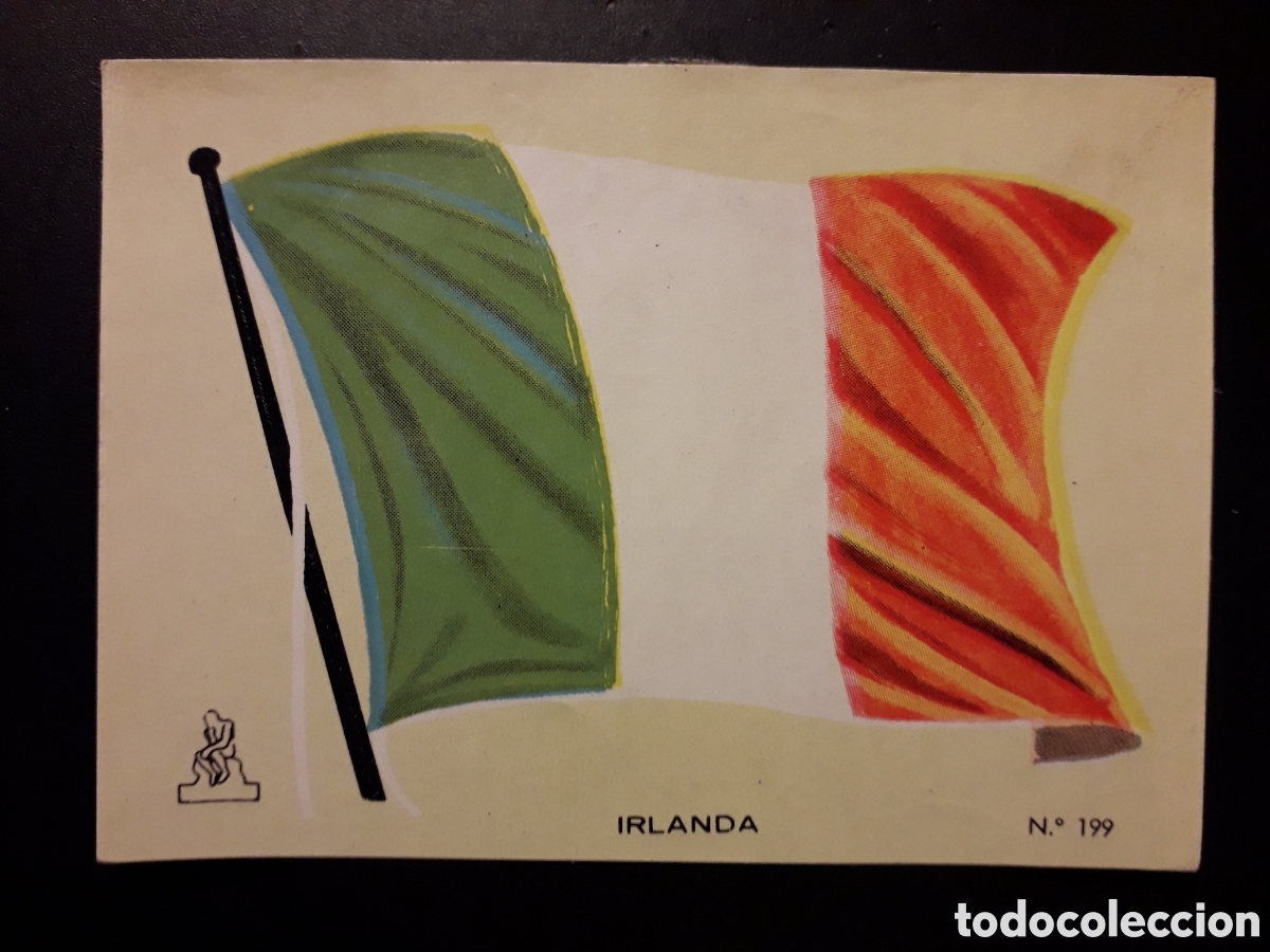 Collectionnisme Cartes &agrave; collectionner anciennes: IRLANDA BANDERA, N&deg; 199 COLECCI&Oacute;N UNIVERSAL 1962 DESPEGADO PEDIDO M&Iacute;NIMO 3&euro;