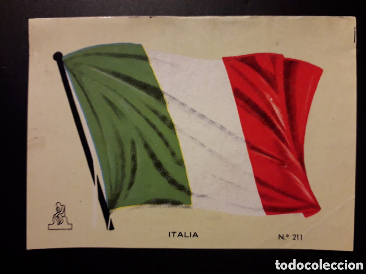 Collectionnisme Cartes &agrave; collectionner anciennes: ITALIA BANDERA, N&deg; 211 COLECCI&Oacute;N UNIVERSAL 1962 DESPEGADO PEDIDO M&Iacute;NIMO 3&euro;