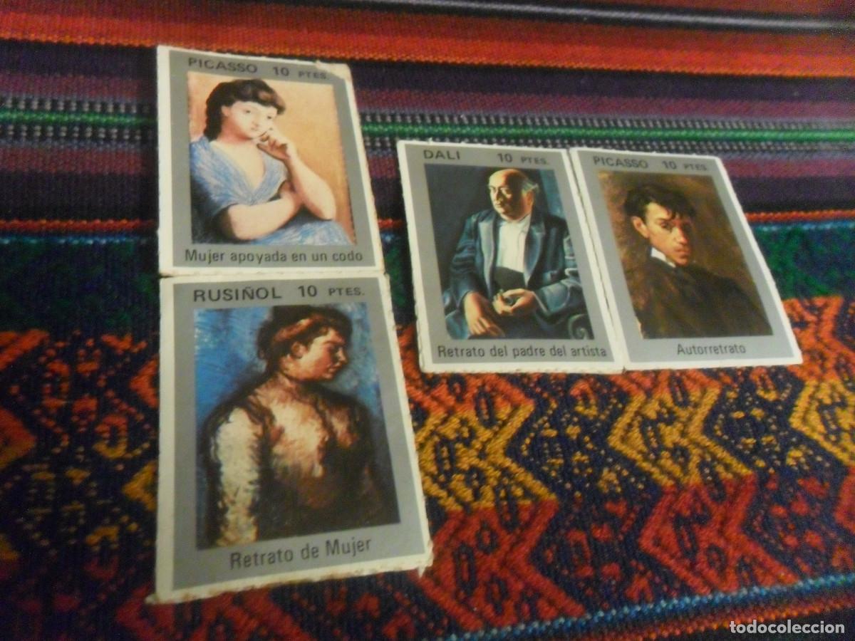 Coleccionismo Cromos antiguos: LOTE 3 CROMO PICASSO, 2 CROMO DAL&Iacute; Y UN CROMO RUSSI&Ntilde;OL. 10 PTES. 5,5X4,5 CMS. RAROS.