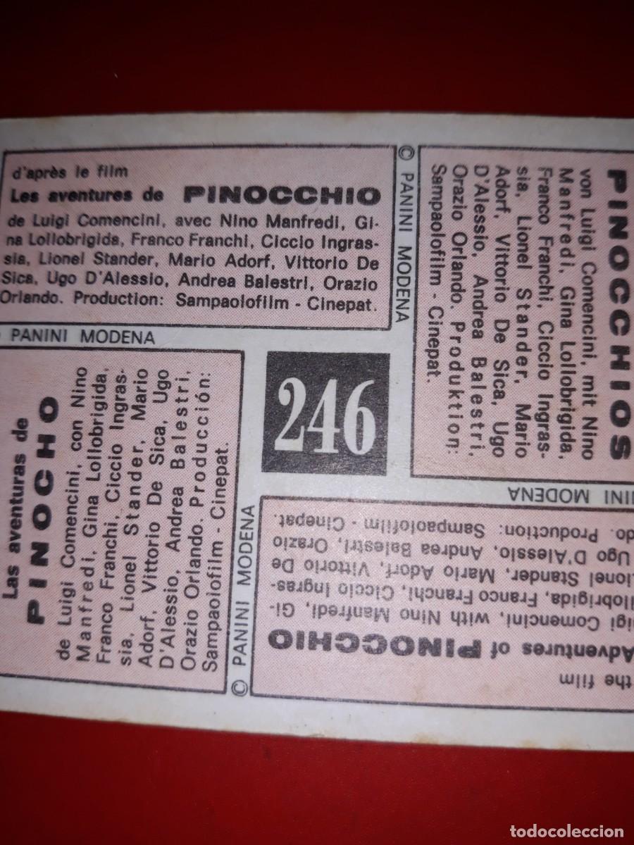 Coleccionismo cromos antiguos: PINOCHO Vulcano # 246 - Foto 2