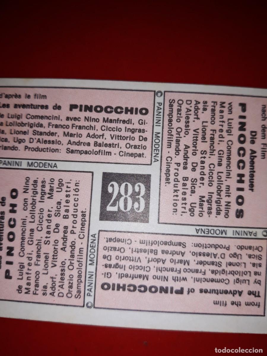 Coleccionismo cromos antiguos: PINOCHO Vulcano # 283 - Foto 2