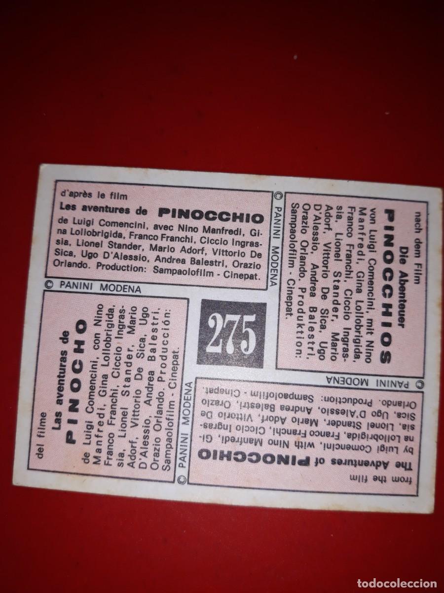 Coleccionismo cromos antiguos: PINOCHO Vulcano # 275 - Foto 2