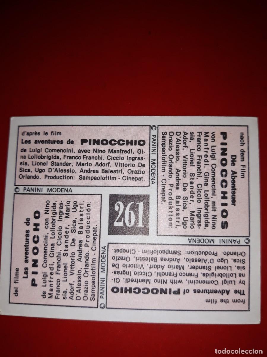 Coleccionismo cromos antiguos: PINOCHO Vulcano # 261 - Foto 2