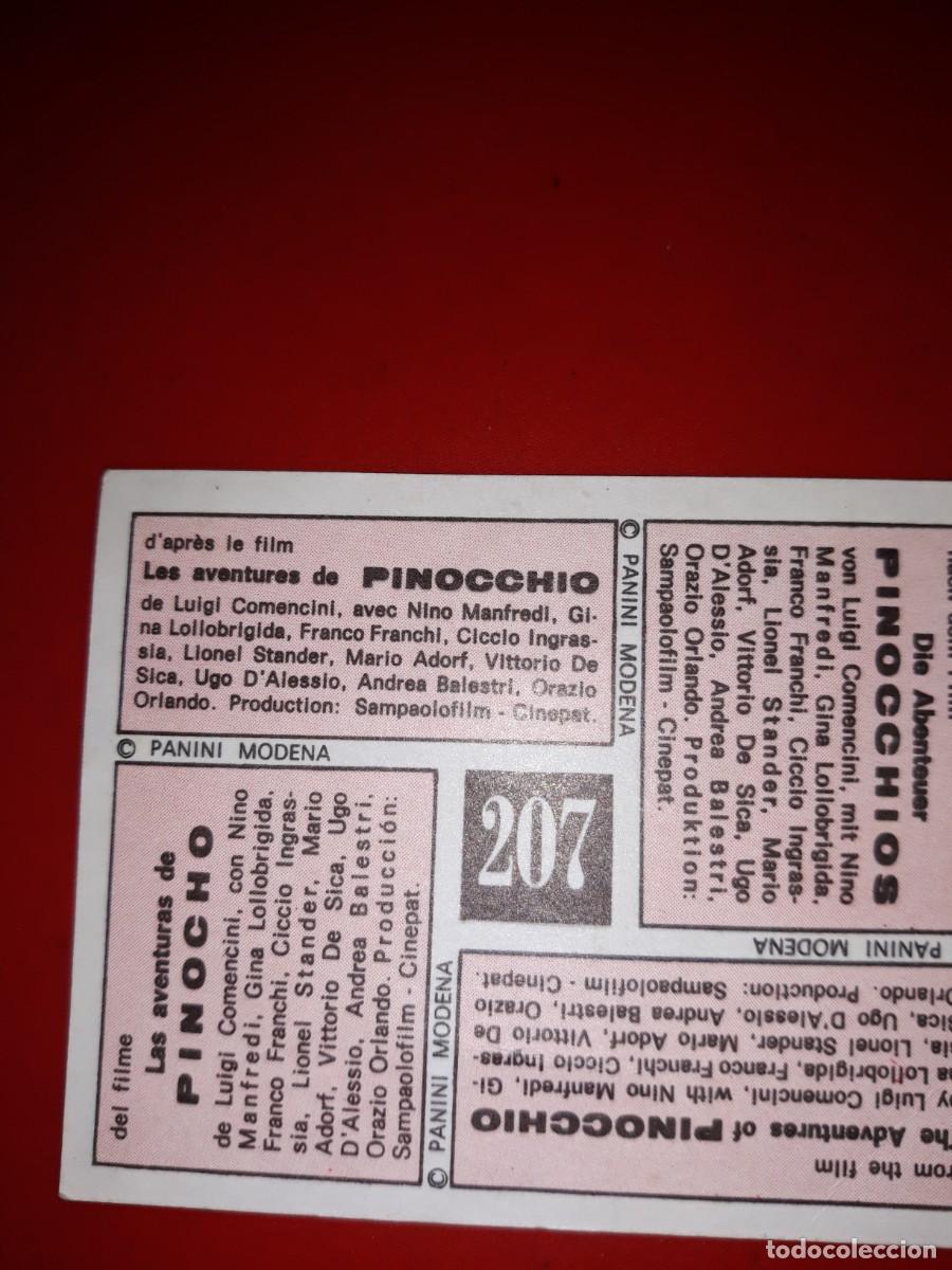 Coleccionismo cromos antiguos: PINOCHO Vulcano # 207 - Foto 2