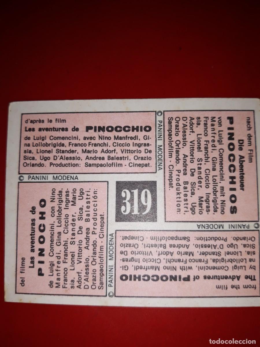 Coleccionismo cromos antiguos: PINOCHO Vulcano # 319 - Foto 2