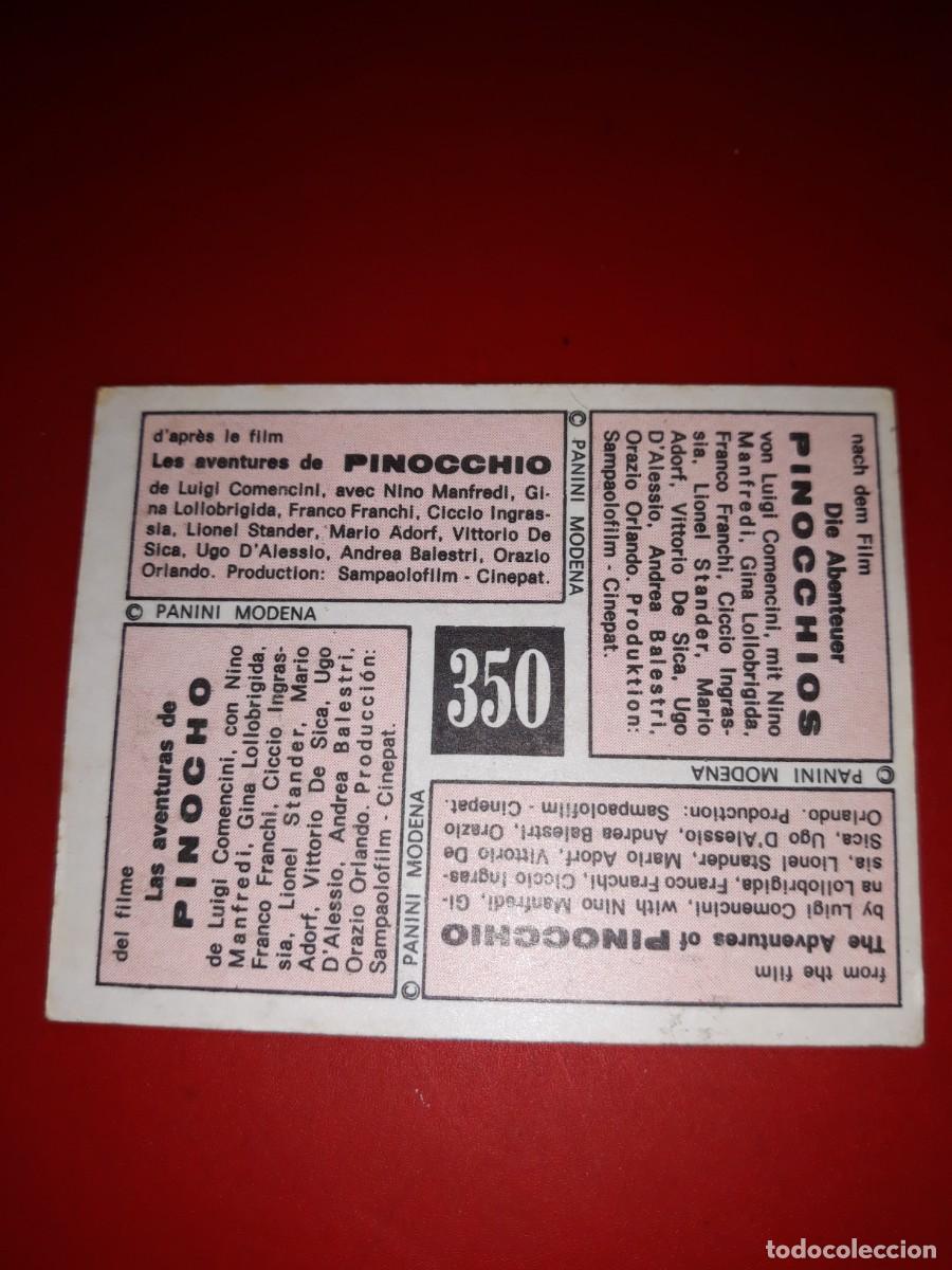 Coleccionismo cromos antiguos: PINOCHO Vulcano # 350 - Foto 2