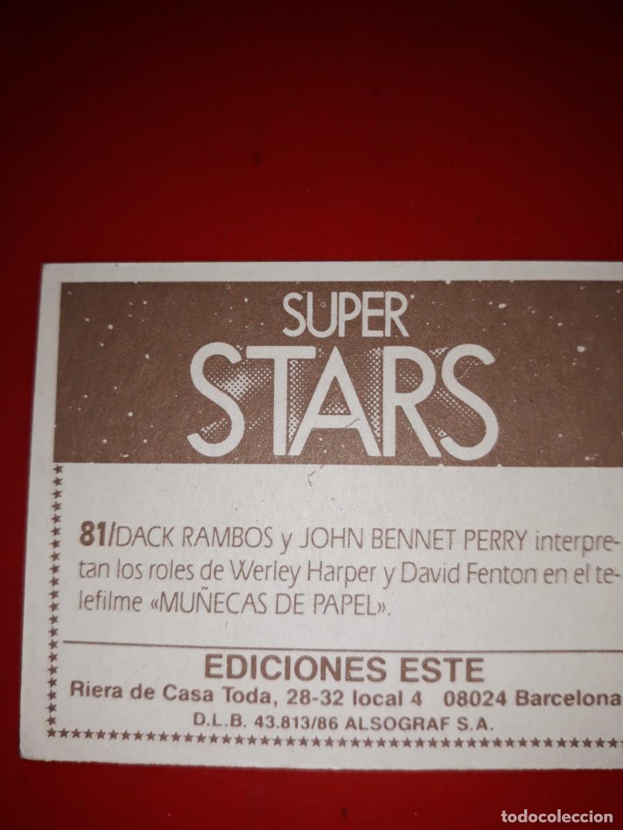 Coleccionismo cromos antiguos: SUPER STARS cromo # 81 - Foto 2