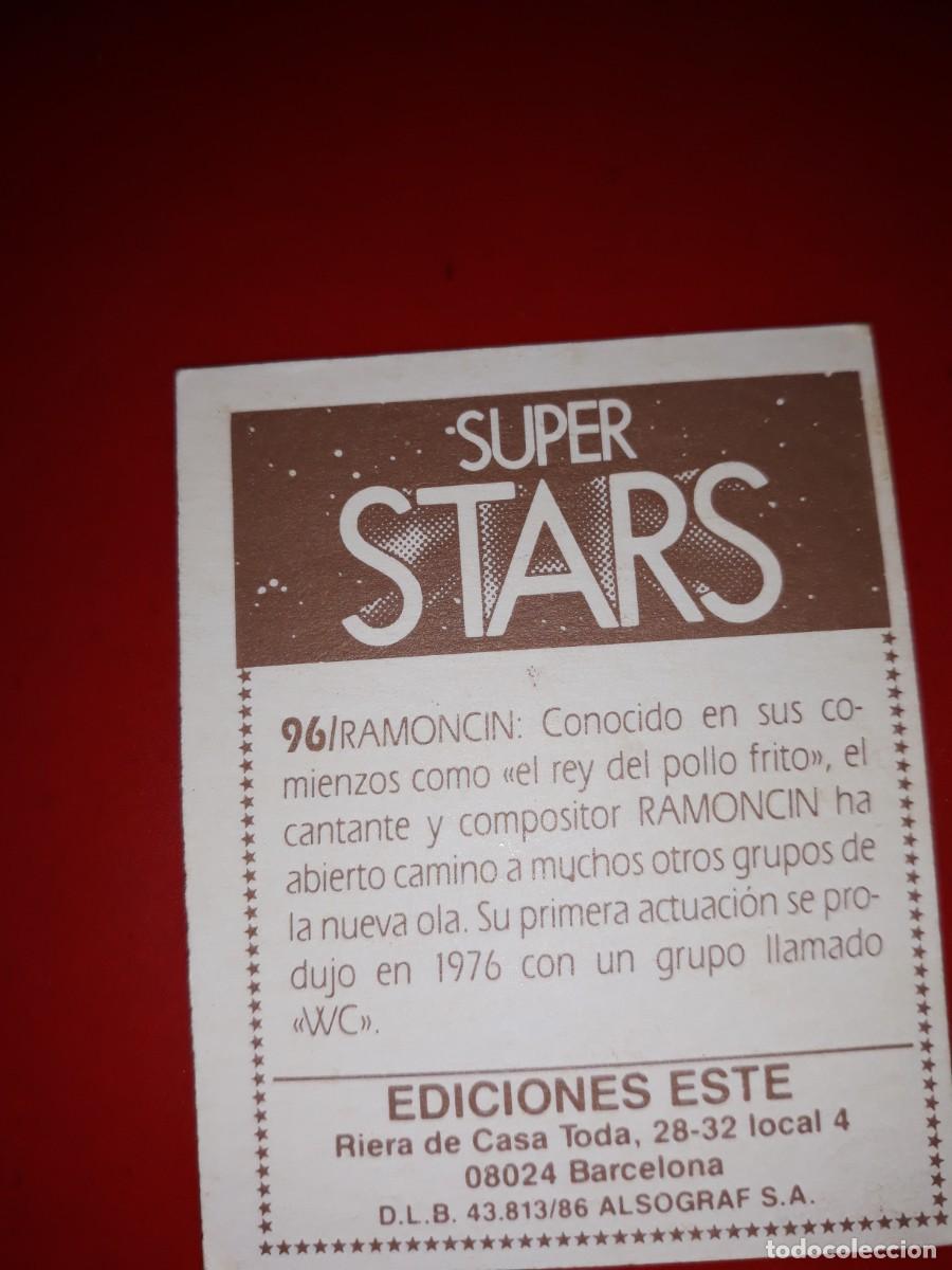 Coleccionismo cromos antiguos: SUPER STARS cromo # 96 - Foto 2