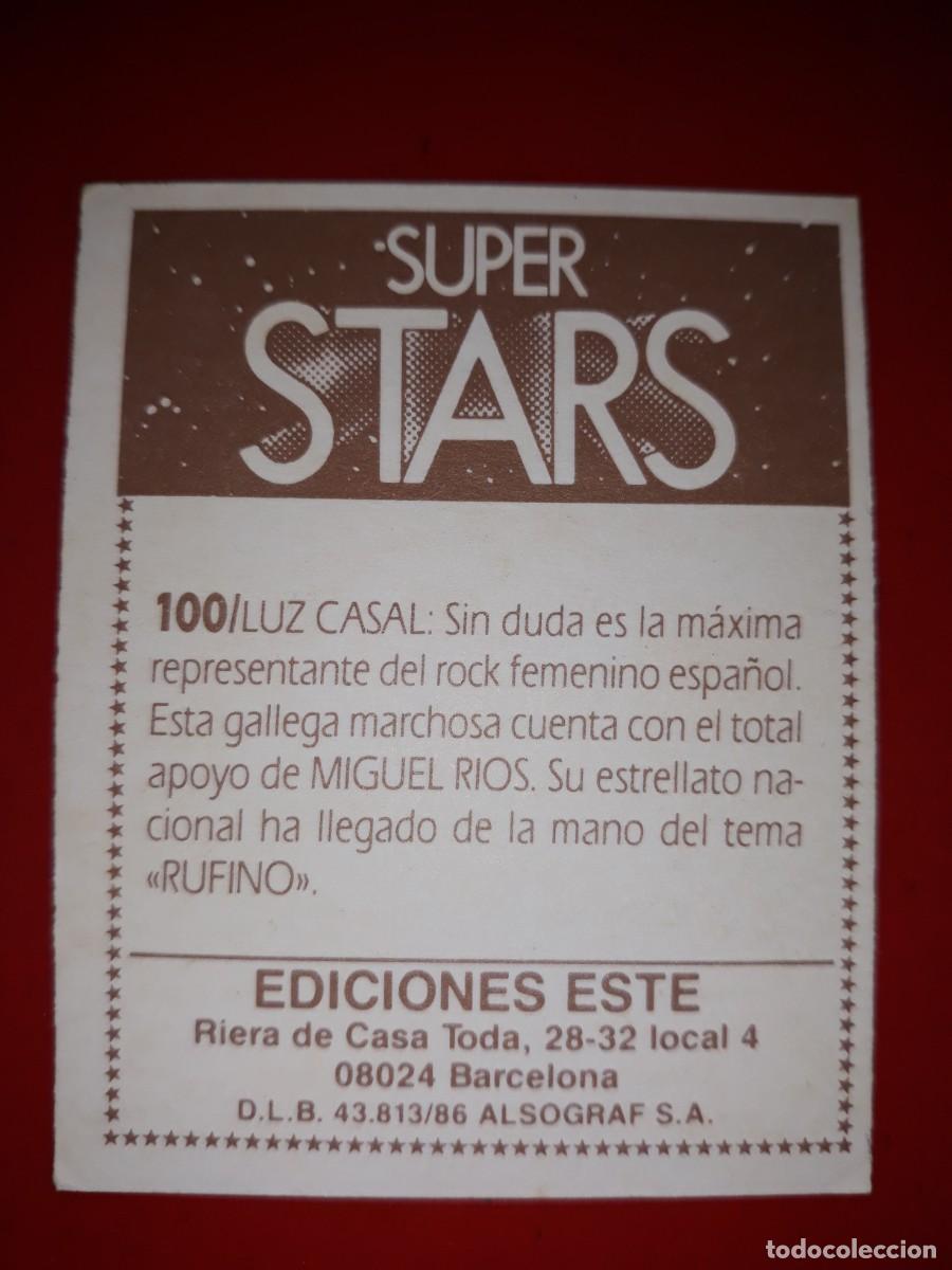 Coleccionismo cromos antiguos: SUPER STARS cromo # 100 - Foto 2