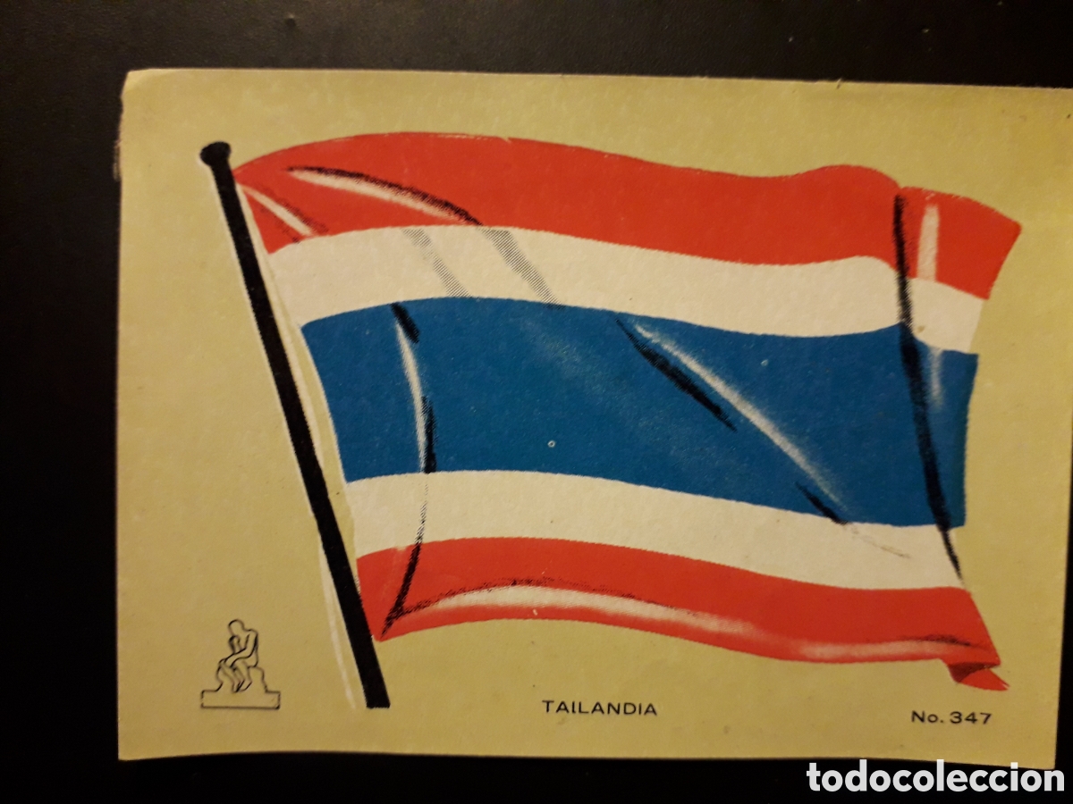 Collectionnisme Cartes &agrave; collectionner anciennes: TAILANDIA BANDERA, N&deg; 347 COLECCI&Oacute;N UNIVERSAL 1962 DESPEGADO PEDIDO M&Iacute;NIMO 3&euro;