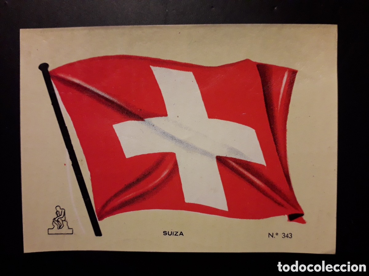 Collectionnisme Cartes &agrave; collectionner anciennes: SUIZA BANDERA, N&deg; 343 COLECCI&Oacute;N UNIVERSAL 1962 DESPEGADO PEDIDO M&Iacute;NIMO 3&euro;