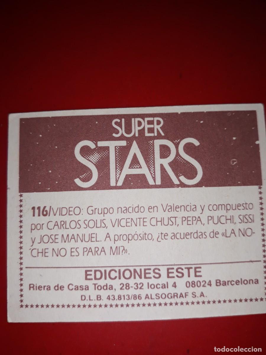 Coleccionismo cromos antiguos: SUPER STARS cromo # 116d - Foto 2