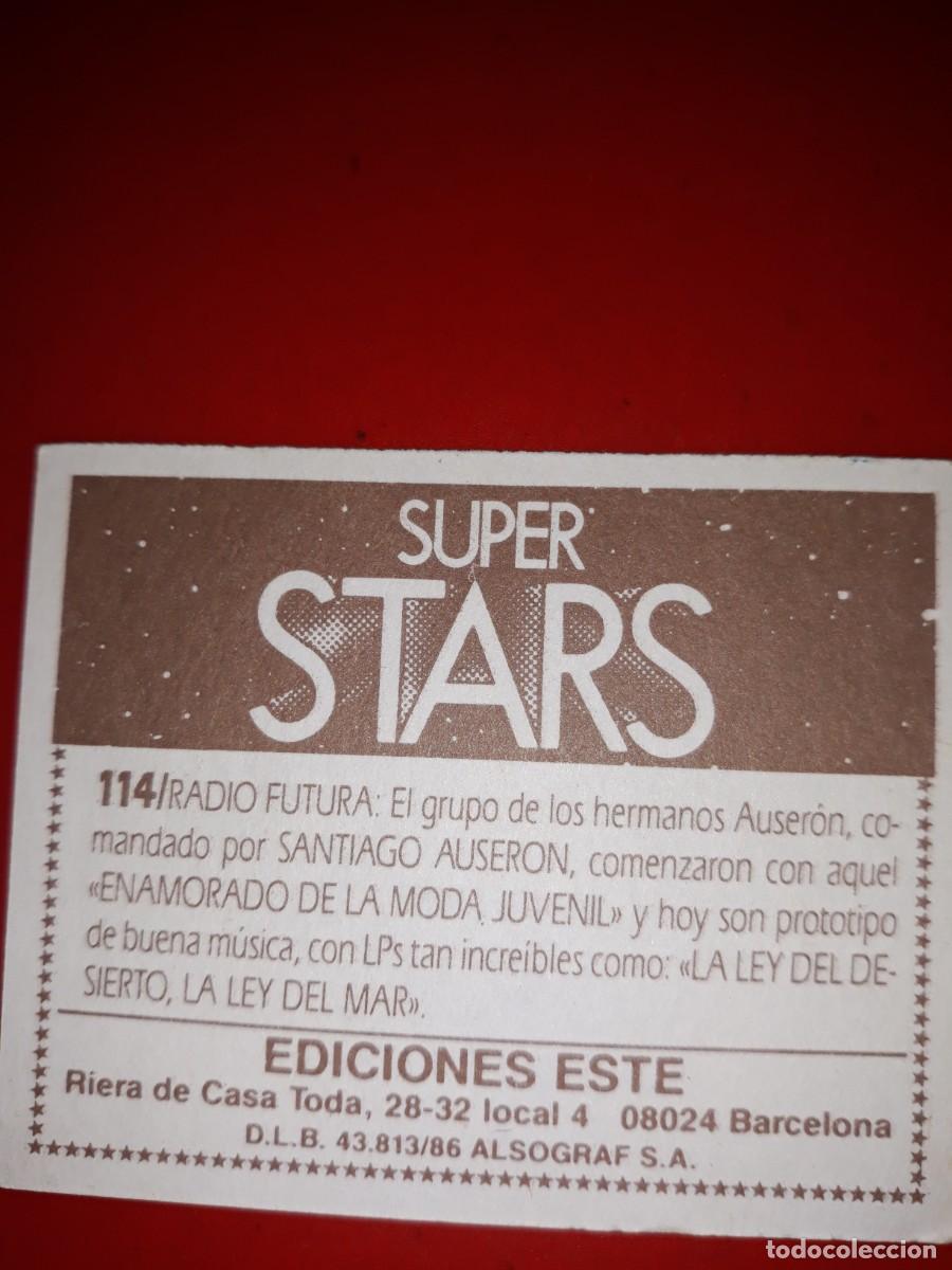 Coleccionismo cromos antiguos: SUPER STARS cromo # 114 - Foto 2
