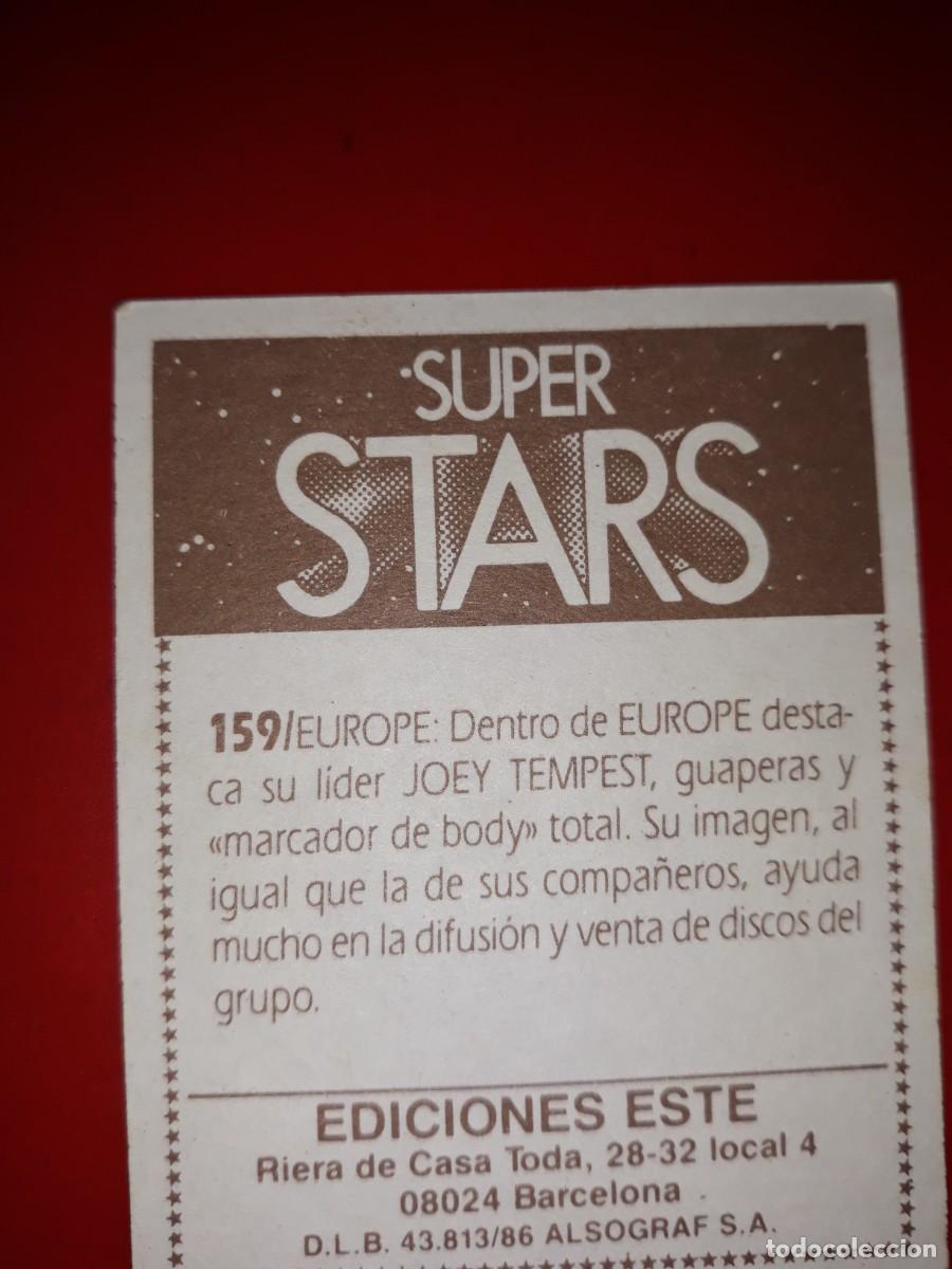 Coleccionismo cromos antiguos: SUPER STARS cromo # 159 - Foto 2