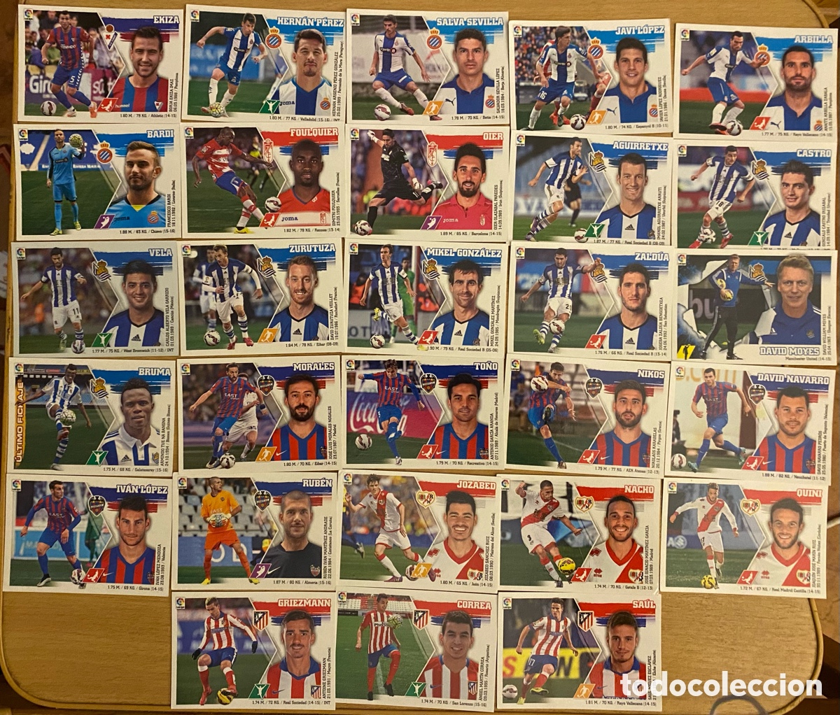 Coleccionismo cromos antiguos: Cromos LIGA BBVA 2015-16 - Foto 2