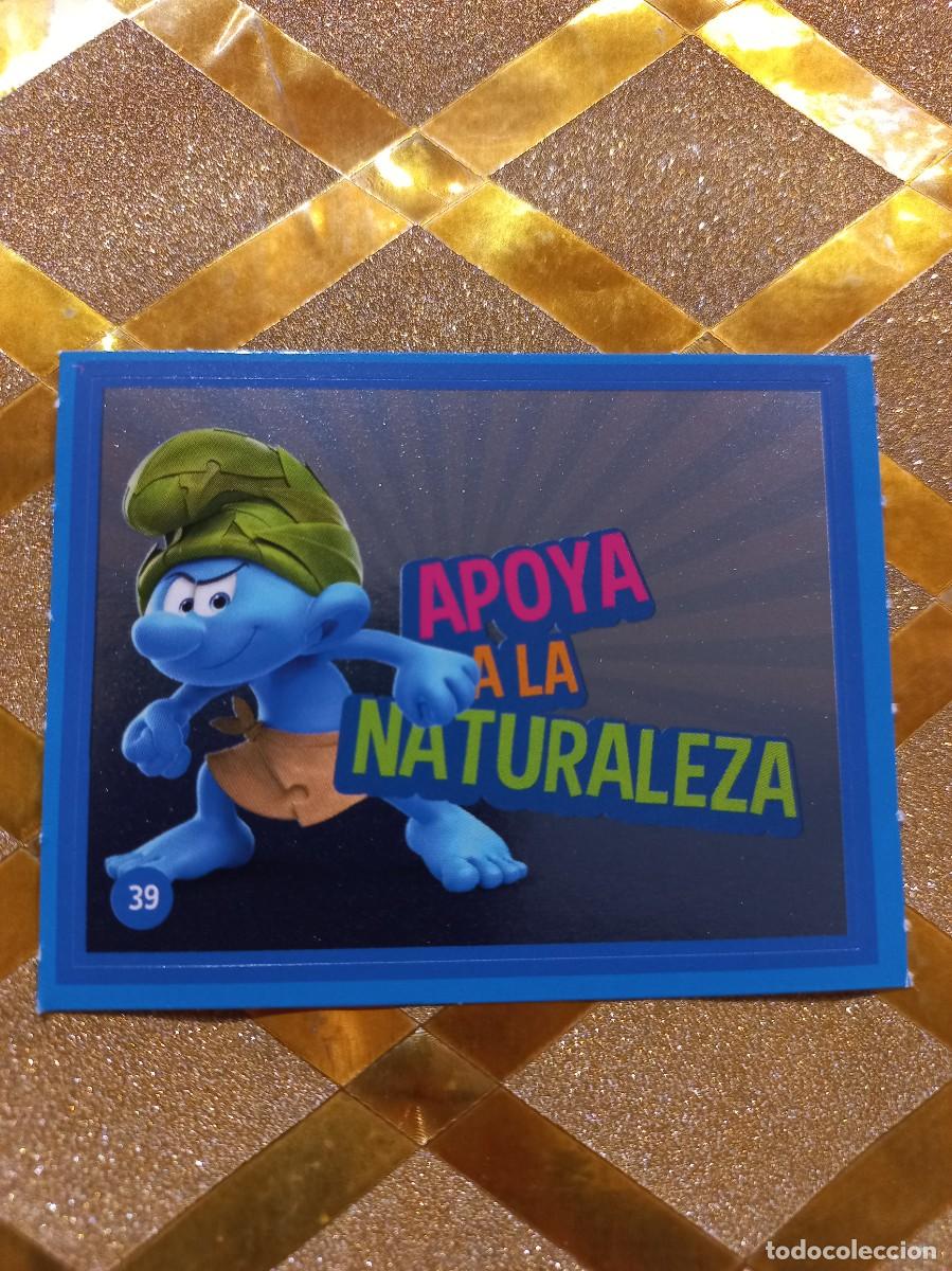 Coleccionismo Cromos antiguos: CROMO NUMERO 39 DE CUIDANDO EL PLANETA CON LOS PITUFOS ALCAMPO !