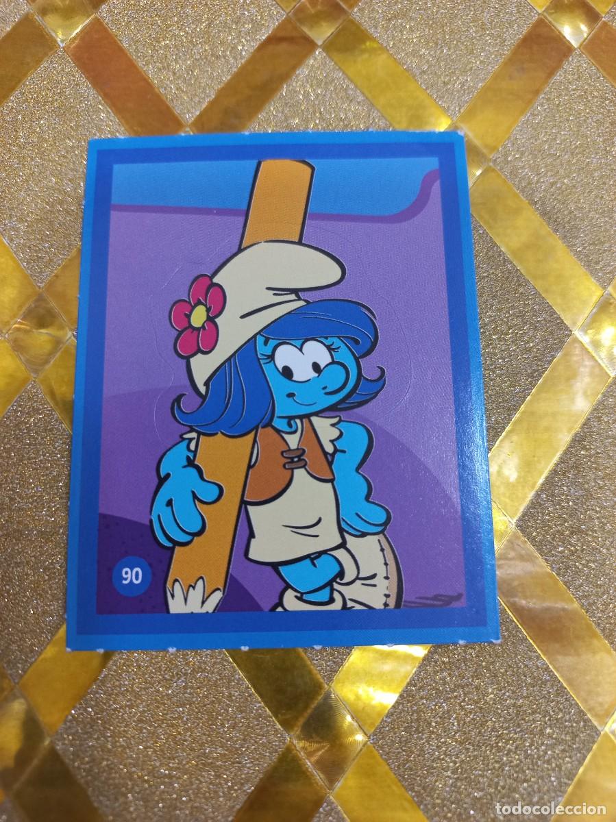 Coleccionismo Cromos antiguos: CROMO NUMERO 90 DE CUIDANDO EL PLANETA CON LOS PITUFOS ALCAMPO !