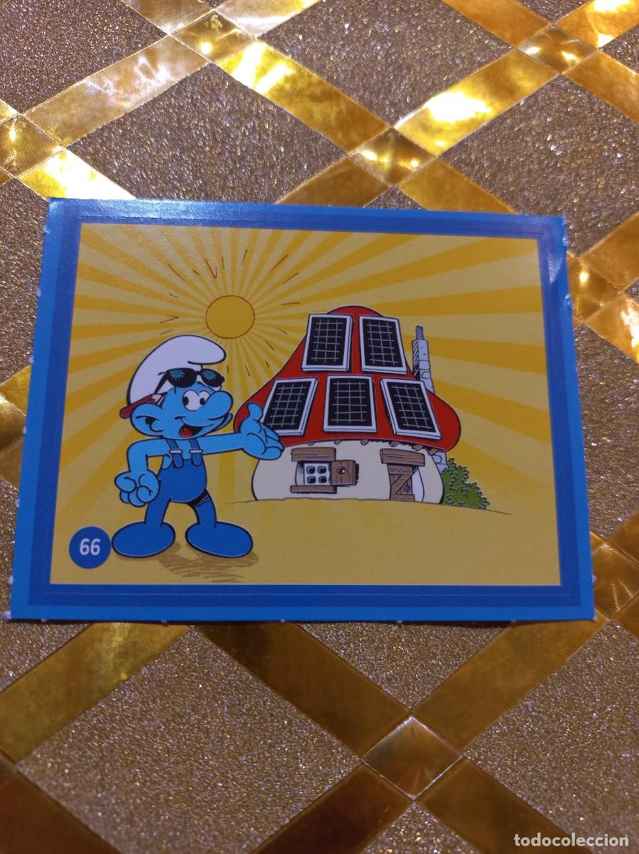 Coleccionismo Cromos antiguos: CROMO NUMERO 66 DE CUIDANDO EL PLANETA CON LOS PITUFOS ALCAMPO !