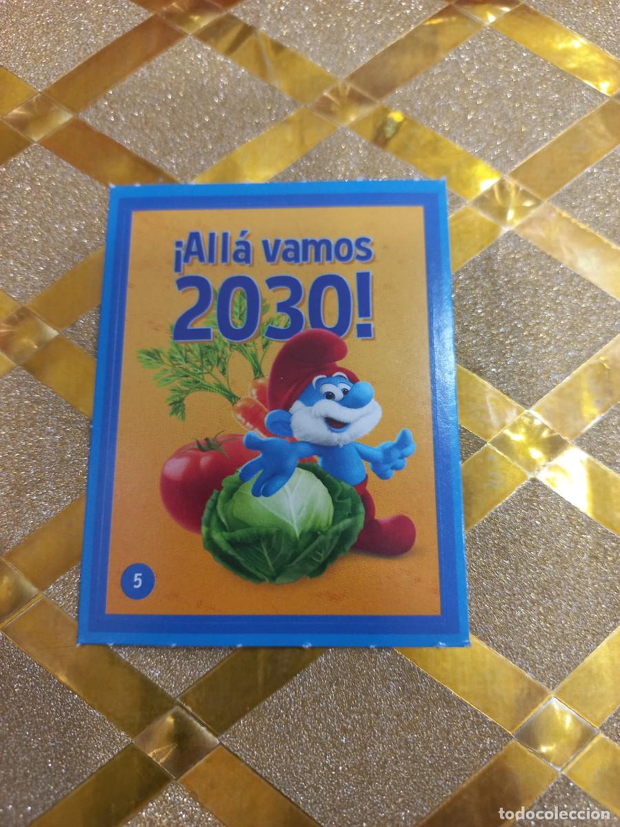 Coleccionismo Cromos antiguos: CROMO NUMERO 5 DE CUIDANDO EL PLANETA CON LOS PITUFOS ALCAMPO !