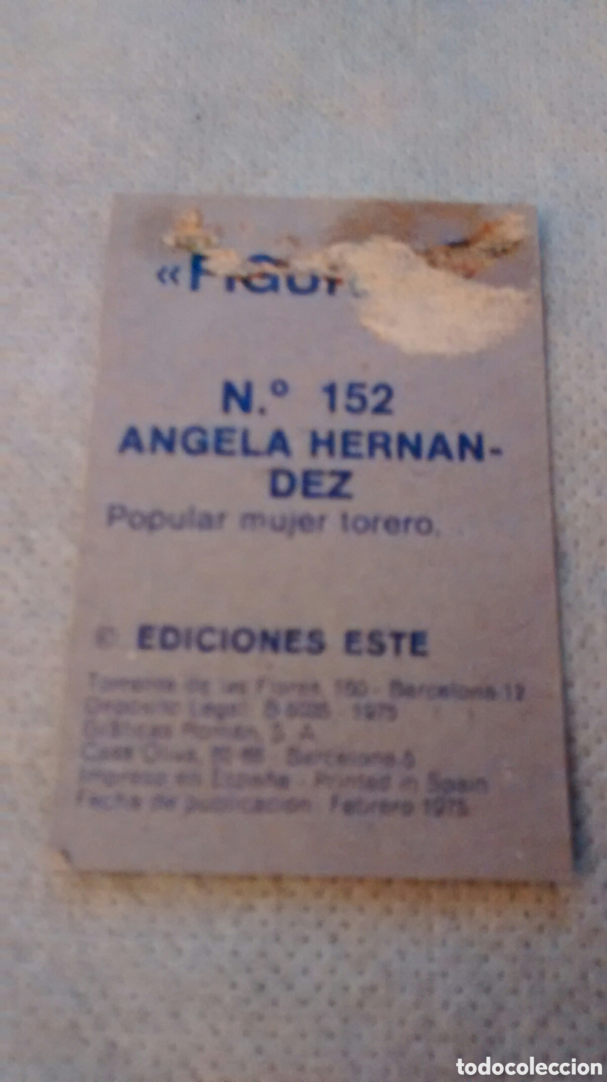 Coleccionismo cromos antiguos: FIGURAS, N 152, EDITORIAL ESTE, DESPEGADO - Foto 2