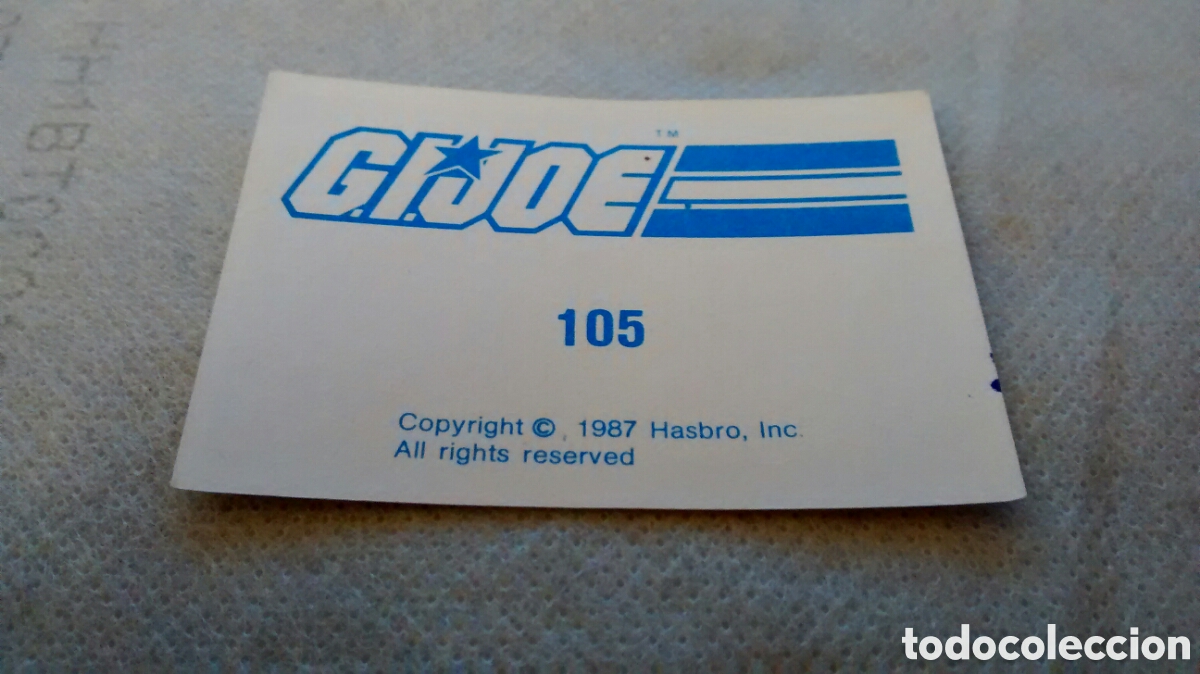 Coleccionismo cromos antiguos: GIJOE, N 105, HASBRO - Foto 2