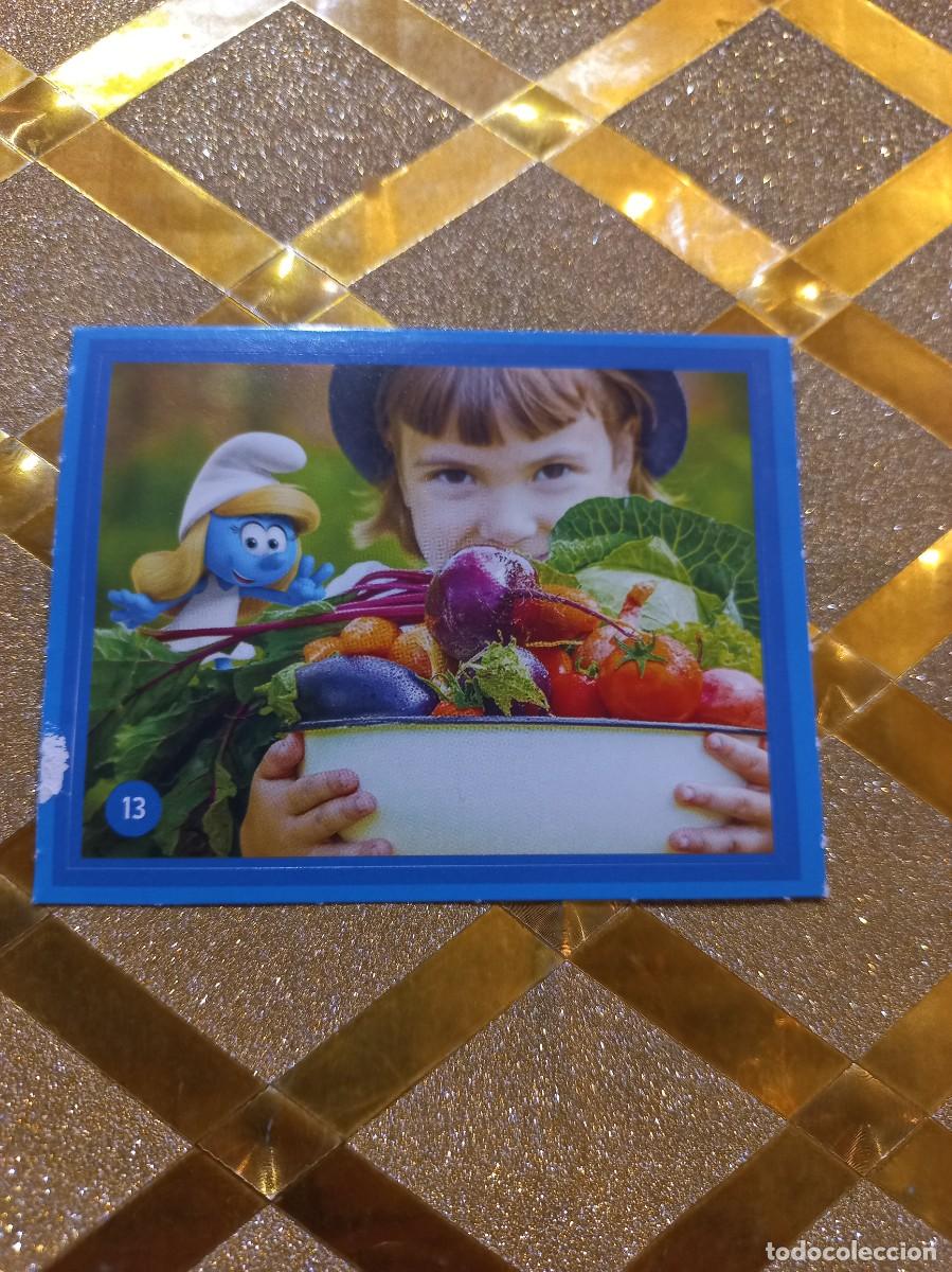 Coleccionismo Cromos antiguos: CROMO NUMERO 13 DE CUIDANDO EL PLANETA CON LOS PITUFOS ALCAMPO !