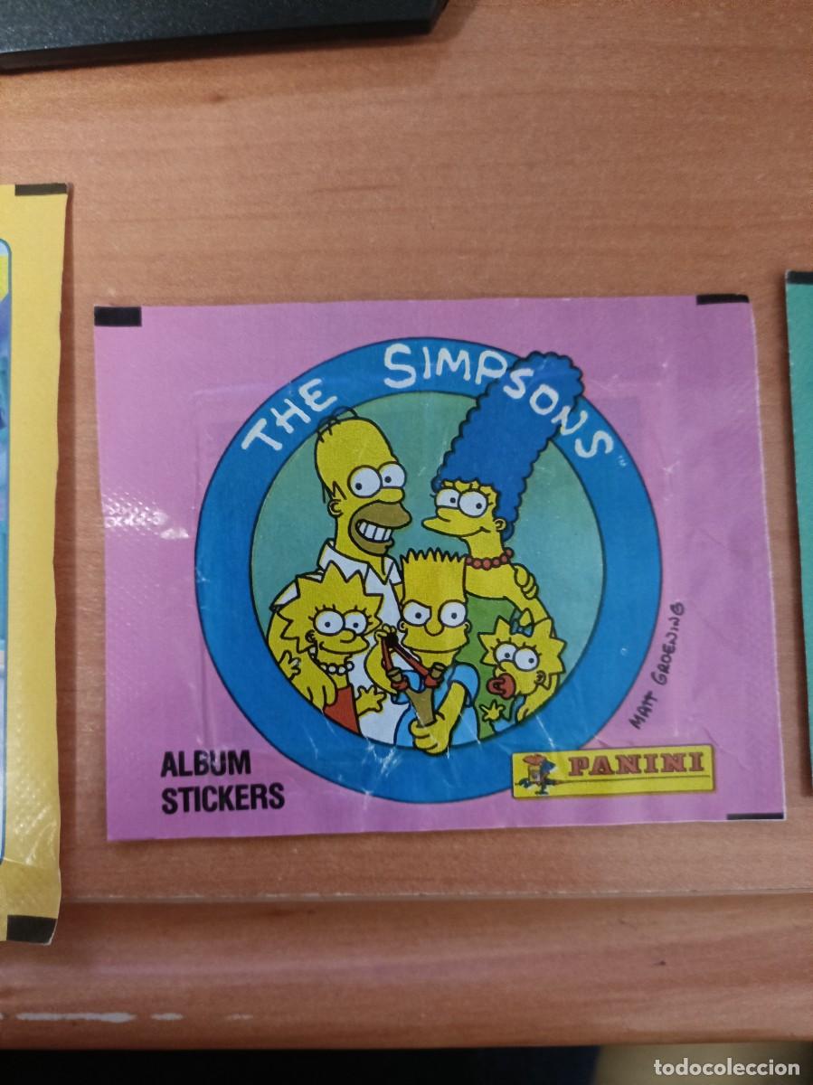 Coleccionismo cromos antiguos: sobre sin abrir los simpsons - Foto 1