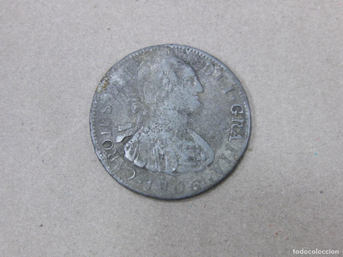 Coleccionismo Cromos antiguos: MONEDA DE CARLOS III. 4 REALES 1808. LAS MONEDAS DE LOS BORBONES SERIE I COLECCI&Oacute;N GALLETAS ORTIZ