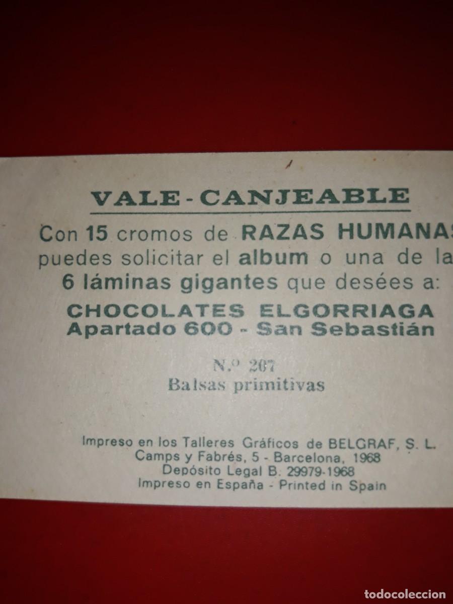 Coleccionismo cromos antiguos: RAZAS HUMANAS cromo # 207 - Foto 2