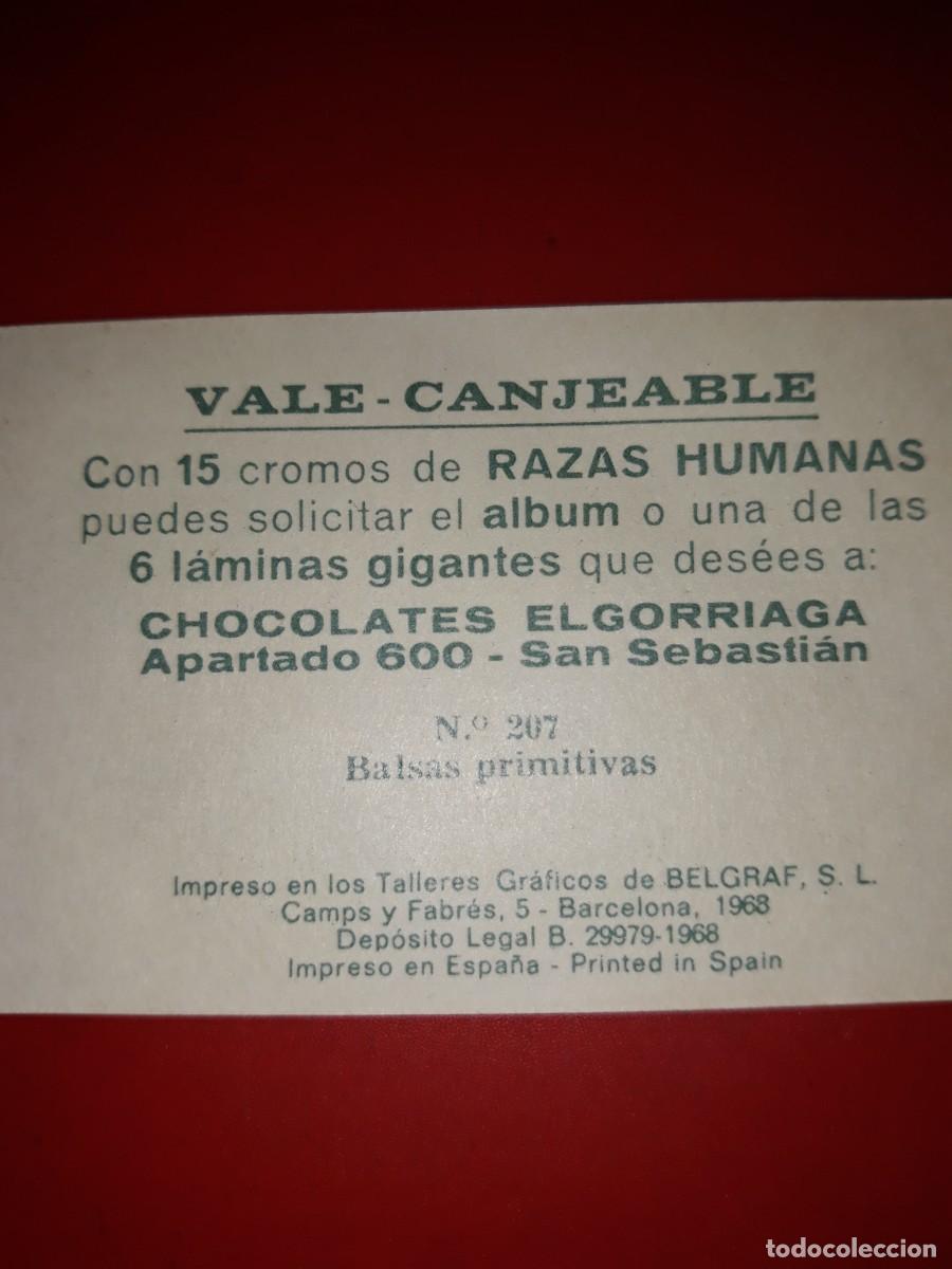 Coleccionismo cromos antiguos: RAZAS HUMANAS cromo # 207 - Foto 2