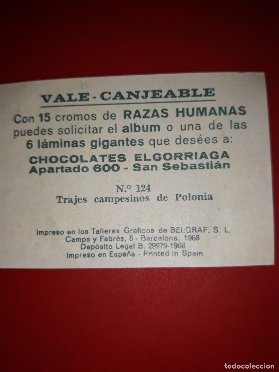 Coleccionismo cromos antiguos: RAZAS HUMANAS cromo # 124 - Foto 2