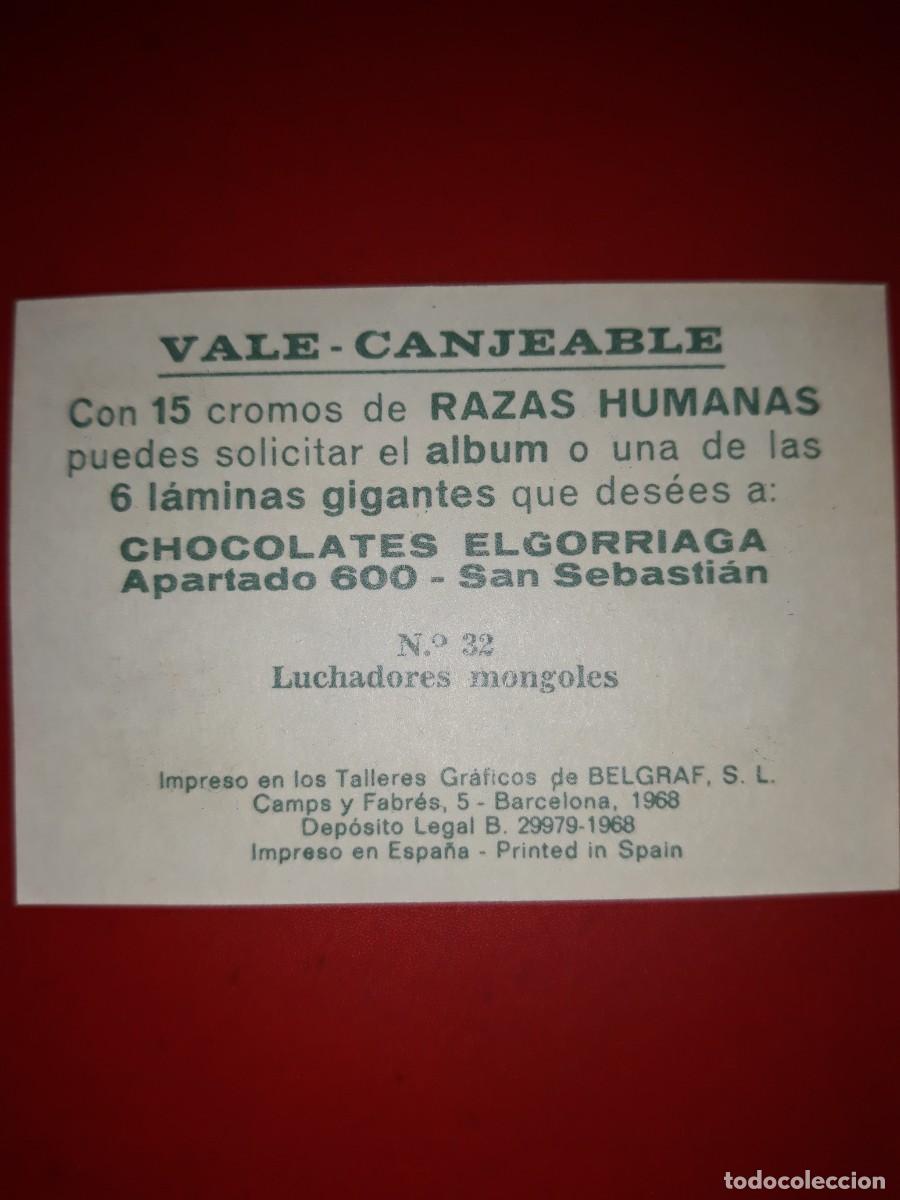 Coleccionismo cromos antiguos: RAZAS HUMANAS cromo # 32 - Foto 2