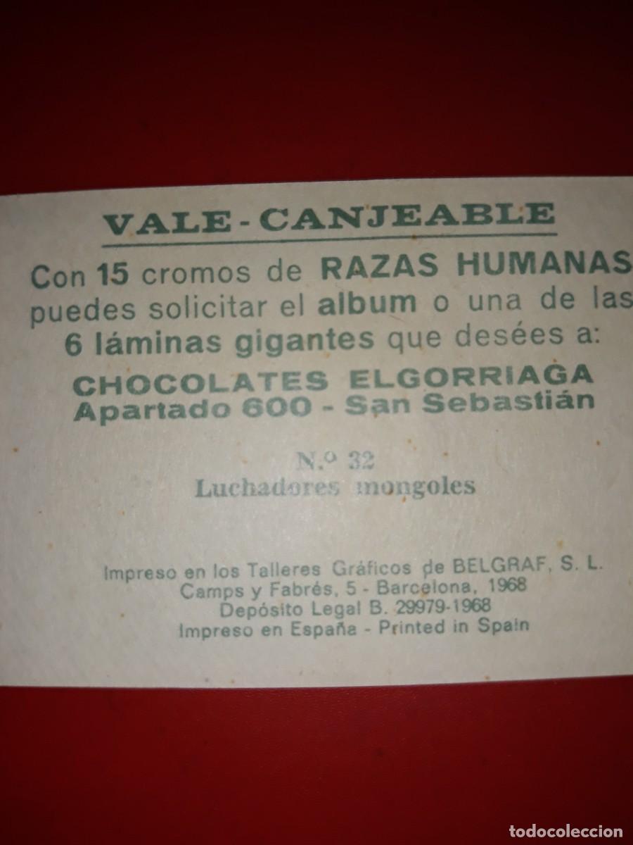 Coleccionismo cromos antiguos: RAZAS HUMANAS cromo # 32 - Foto 2