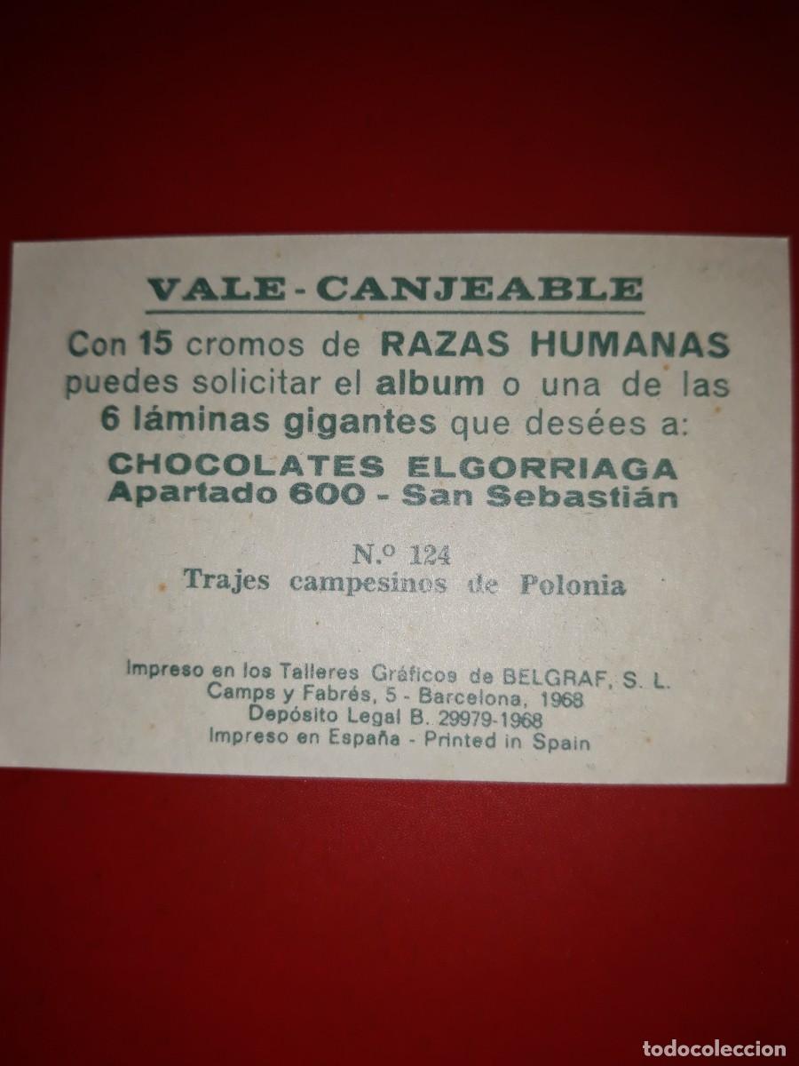 Coleccionismo cromos antiguos: RAZAS HUMANAS cromo # 124 - Foto 2