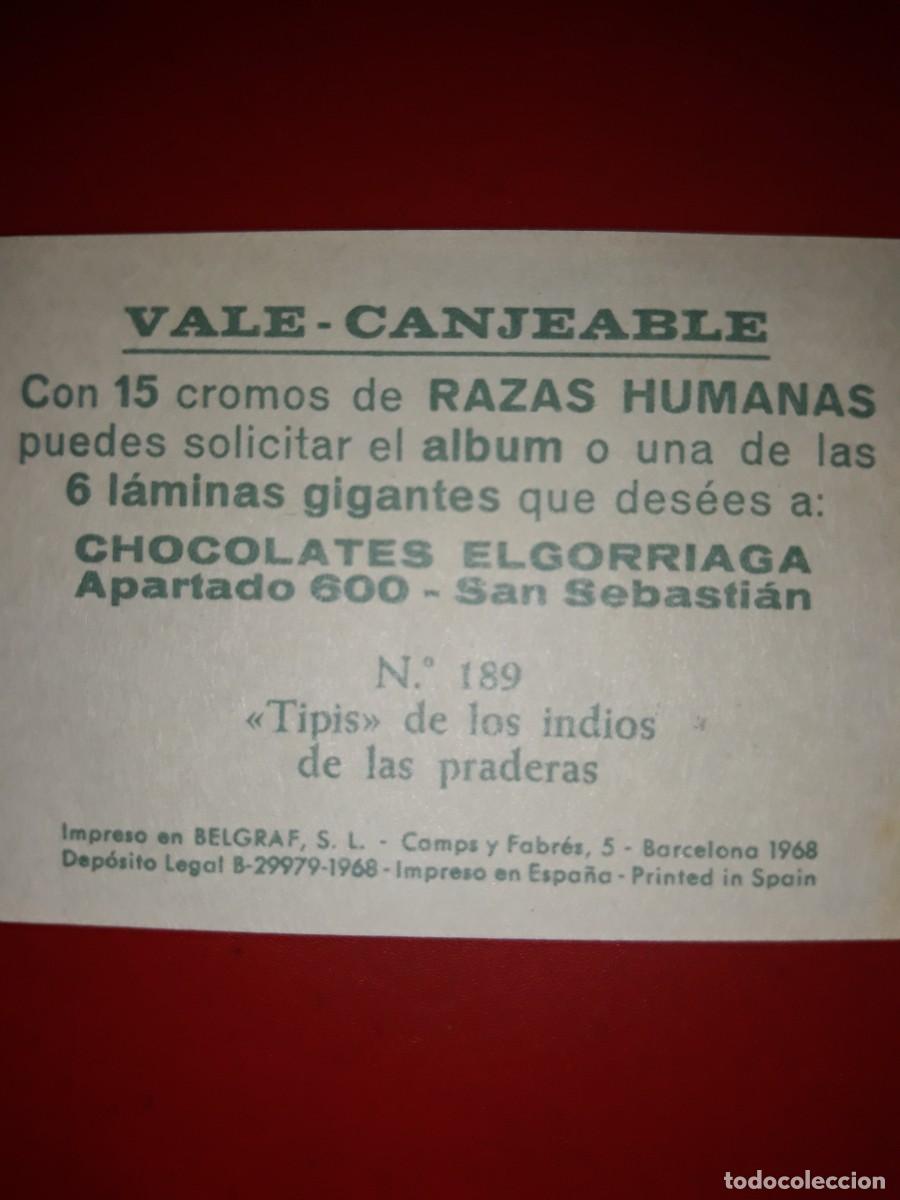 Coleccionismo cromos antiguos: RAZAS HUMANAS cromo # 189 - Foto 2