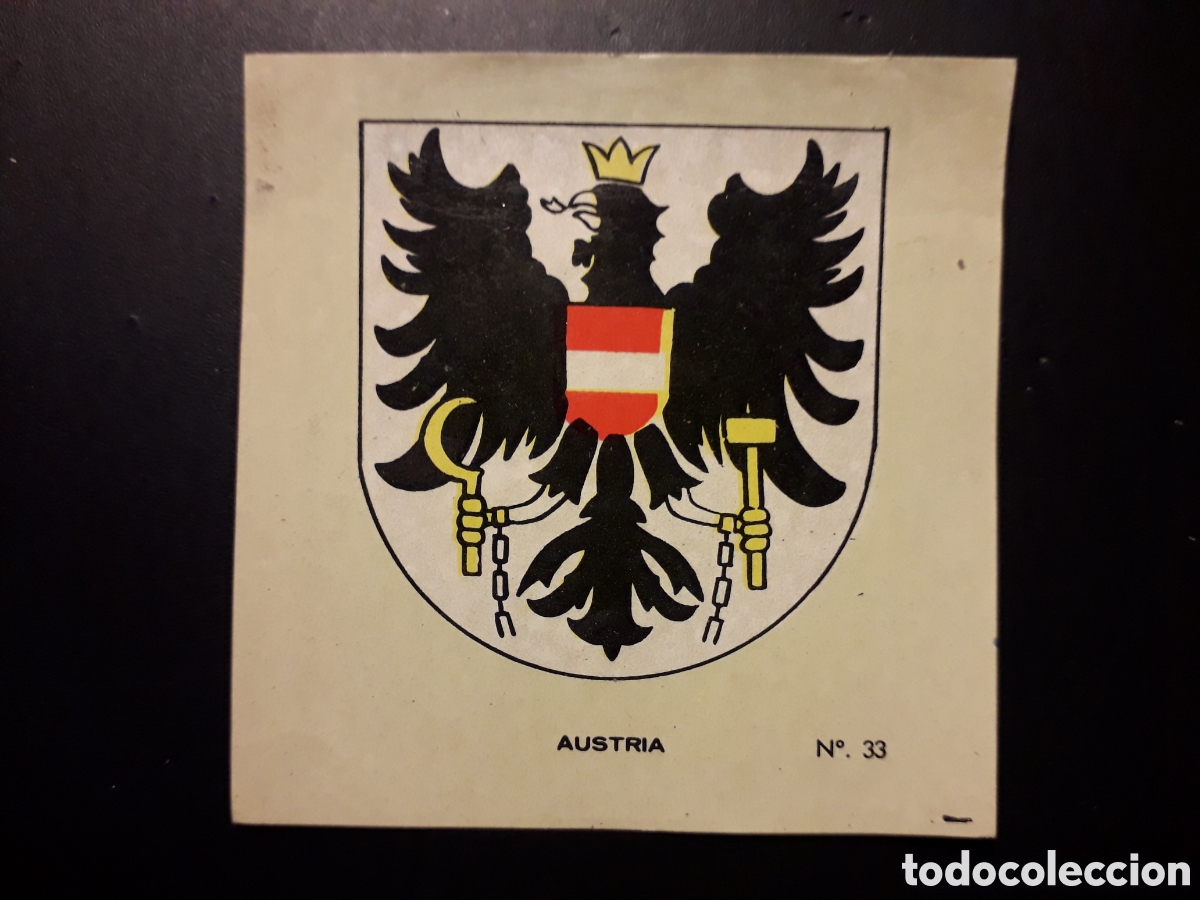 Collectionnisme Cartes &agrave; collectionner anciennes: AUSTRIA ESCUDO N&deg; 33 COLECCI&Oacute;N UNIVERSAL 1962 DESPEGADO, PEDIDO M&Iacute;NIMO 3&euro;