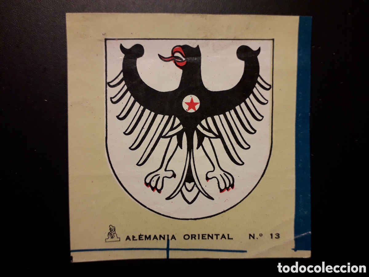 Collectionnisme Cartes &agrave; collectionner anciennes: ALEMANIA ORIENTAL ESCUDO N&deg; 13 COLECCI&Oacute;N UNIVERSAL 1962 DESPEGADO, PEDIDO M&Iacute;NIMO 3&euro;