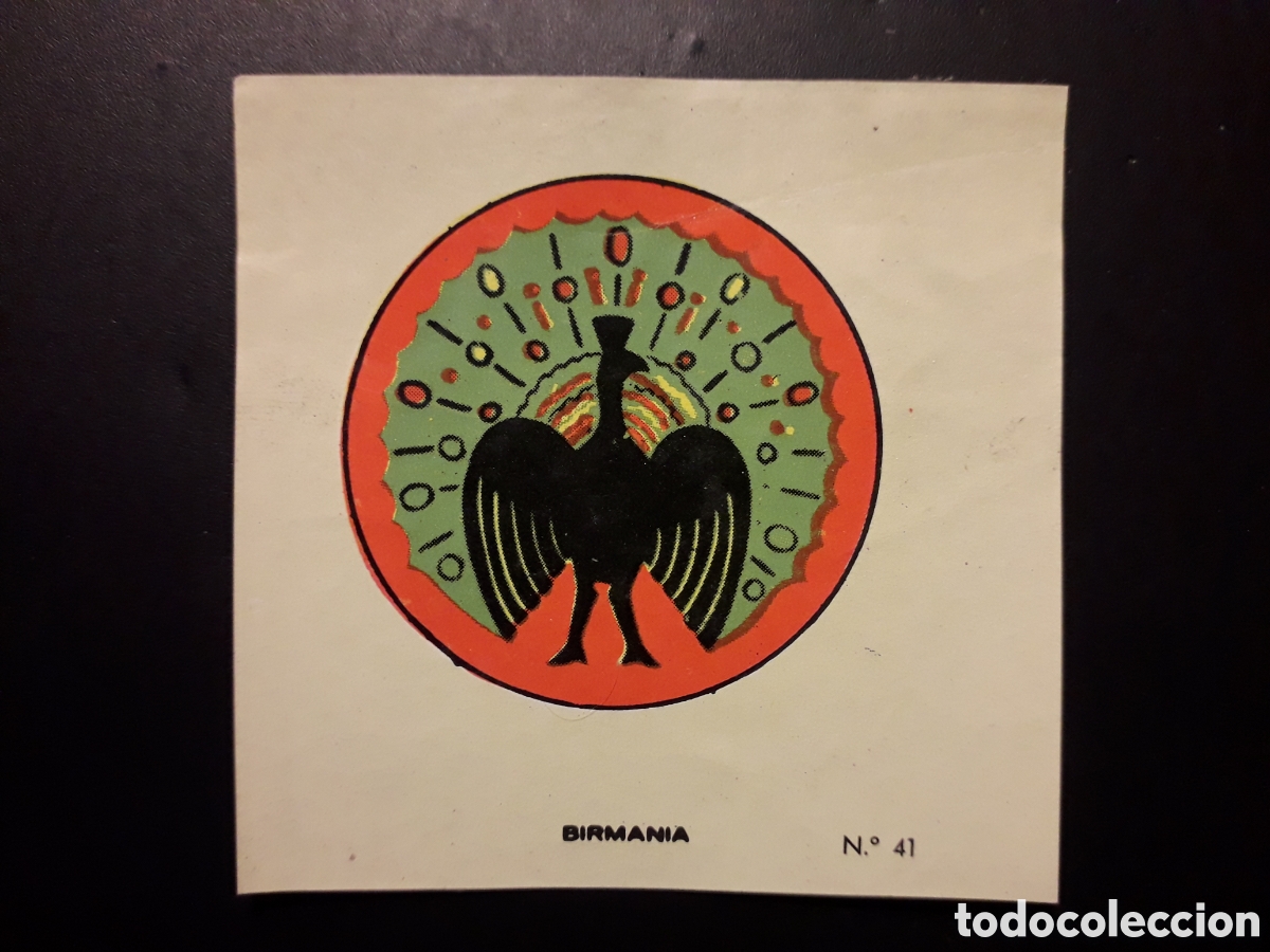 Collectionnisme Cartes &agrave; collectionner anciennes: BIRMANIA ESCUDO N&deg; 41 COLECCI&Oacute;N UNIVERSAL 1962 DESPEGADO, PEDIDO M&Iacute;NIMO 3&euro;