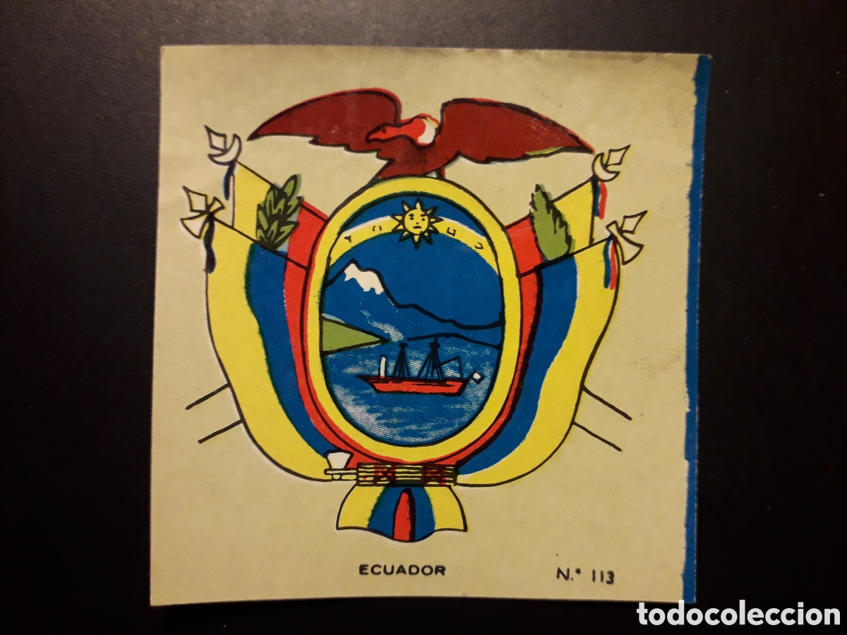 Collectionnisme Cartes &agrave; collectionner anciennes: ECUADOR ESCUDO N&deg; 113 COLECCI&Oacute;N UNIVERSAL 1962 DESPEGADO, PEDIDO M&Iacute;NIMO 3&euro;