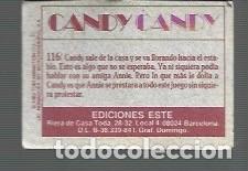 Coleccionismo cromos antiguos: CROMOS DE ESTE CANDY CANDY N&ordm; 218 SIN PEGAR - Foto 2