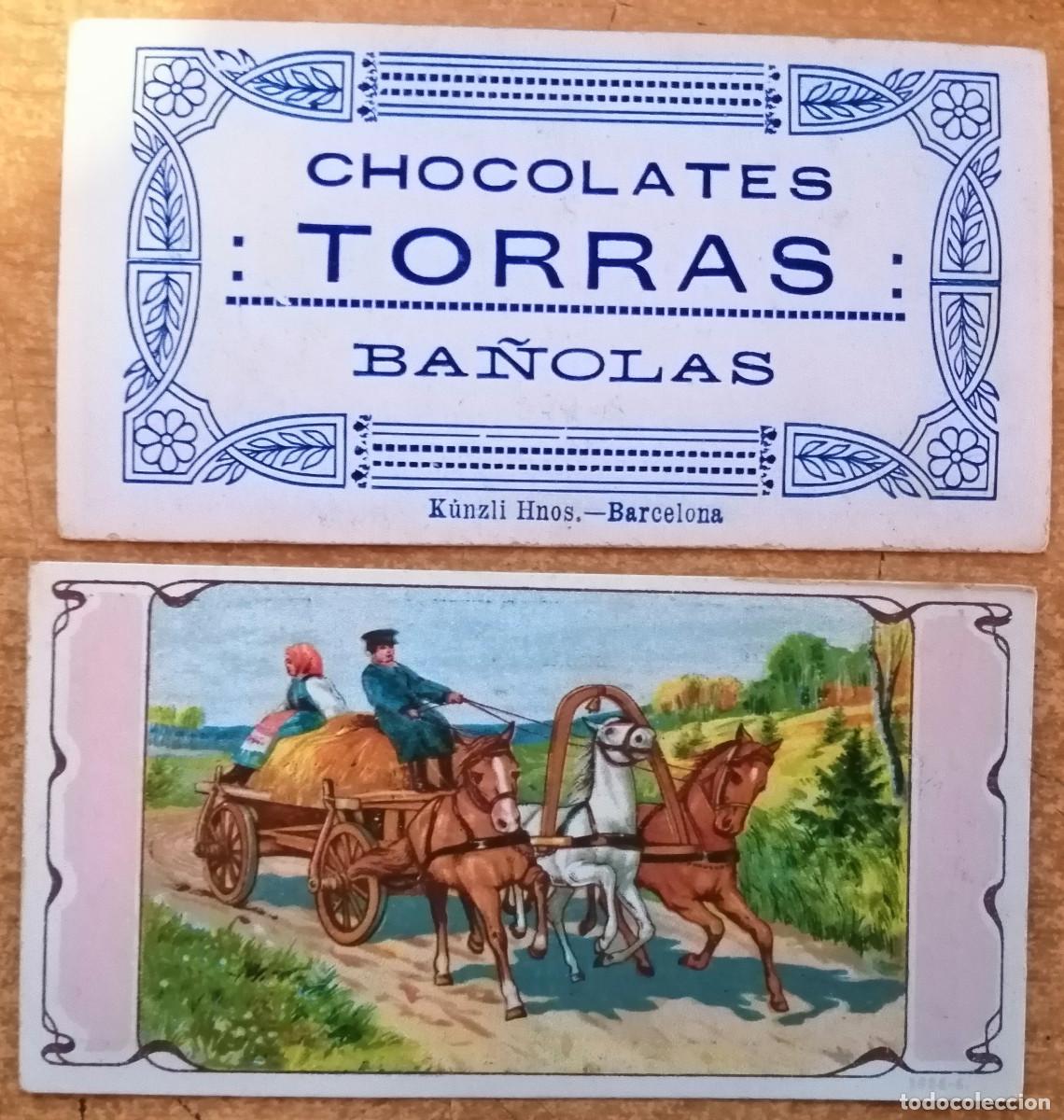 Collectable Antique Stickers: cromos coleccion de arte - fotografias del natural - chocolates torras . muy antiguos - 1 cromo