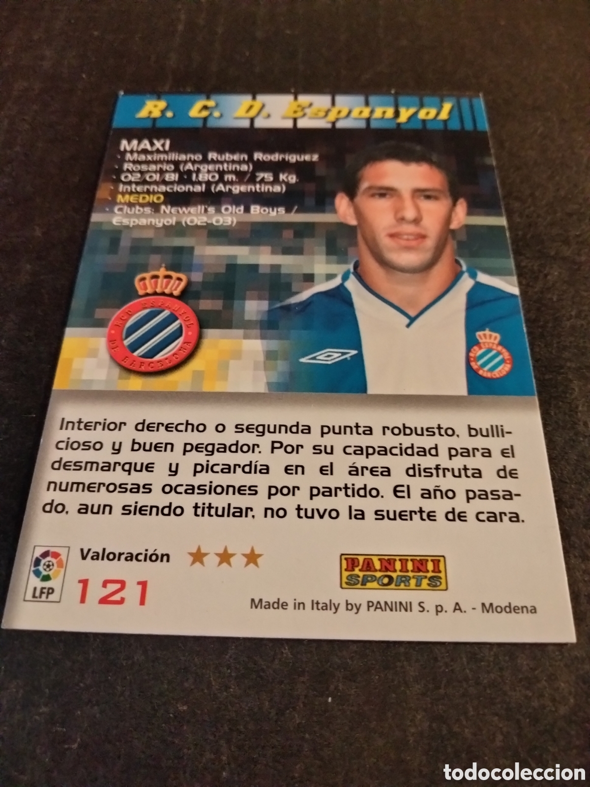 Coleccionismo cromos antiguos: MAXI # 121 ESPANYOL MEGACRACKS 2004/05 PANINI - Foto 2