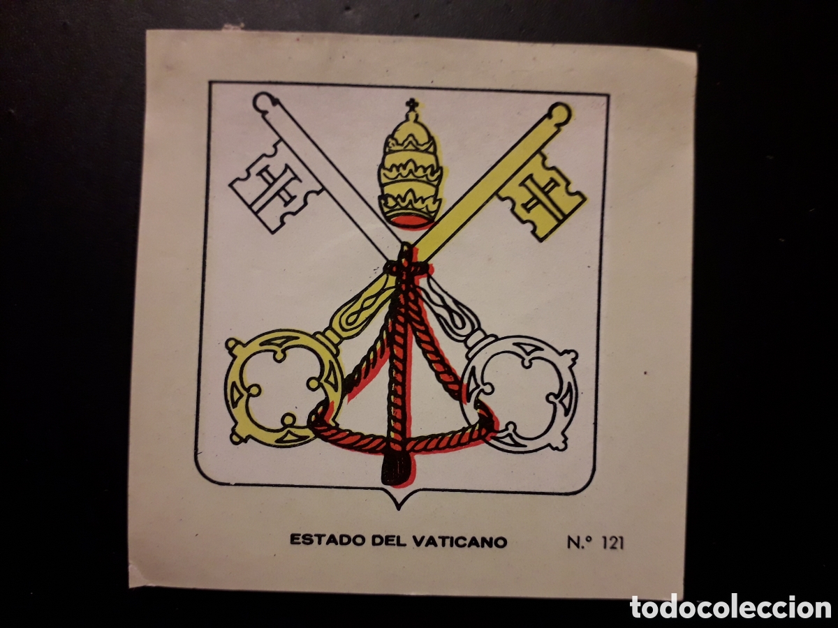 Coleccionismo cromos antiguos: VATICANO ESCUDO N&deg; 121 COLECCI&Oacute;N UNIVERSAL 1962 DESPEGADO, PEDIDO M&Iacute;NIMO 3&euro;