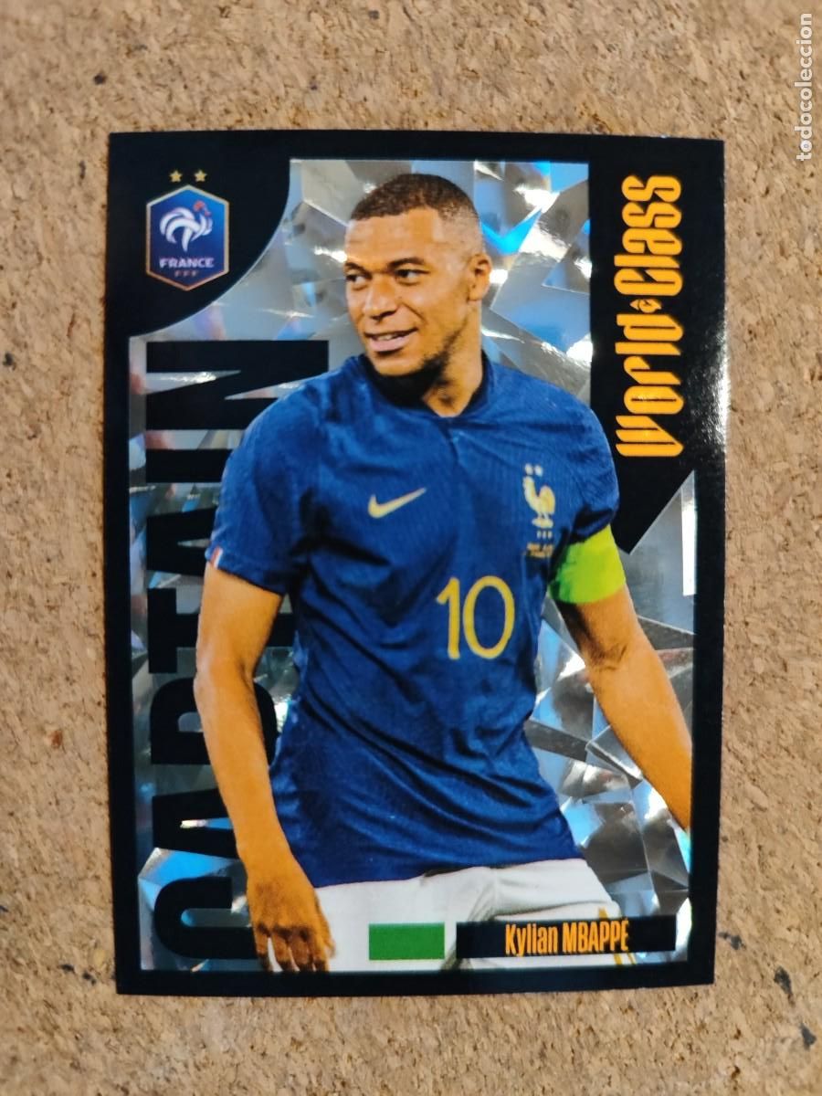 Coleccionismo cromos antiguos: WORLD CLASS 2024 STICKER CAPTAIN MBAPPE FRANCIA #211 PANINI THE GAME CHANGERS