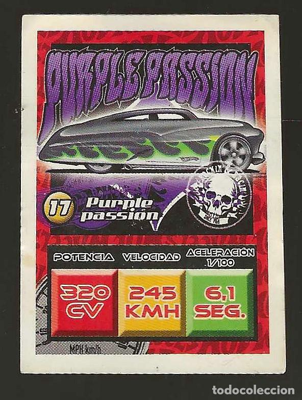 Coleccionismo Cromos antiguos: CHIPICAO -- HOT WHEETS N&ordm; 17 PURPLE PASSION