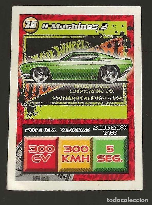 Coleccionismo Cromos antiguos: CHIPICAO -- HOT WHEETS N&ordm; 29 C-MACHINES 2