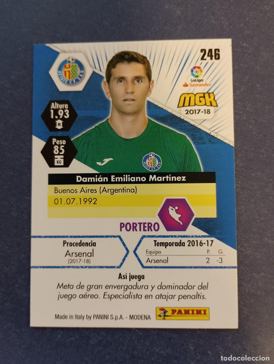 Coleccionismo cromos antiguos: EMI MARTINEZ MGK 17 18 PANINI - Foto 2